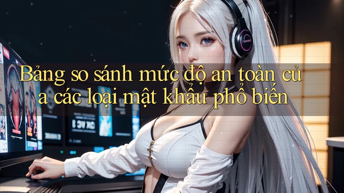 Bảng so sánh mức độ an toàn của các loại mật khẩu phổ biến Bảng so sánh mức độ an toàn của các loại mật khẩu phổ biến