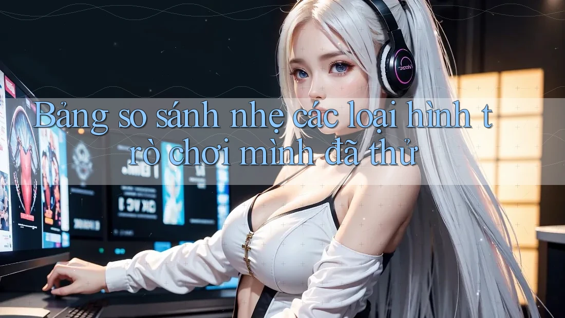 Bảng so sánh nhẹ các loại hình trò chơi mình đã thử Bảng so sánh nhẹ các loại hình trò chơi mình đã thử