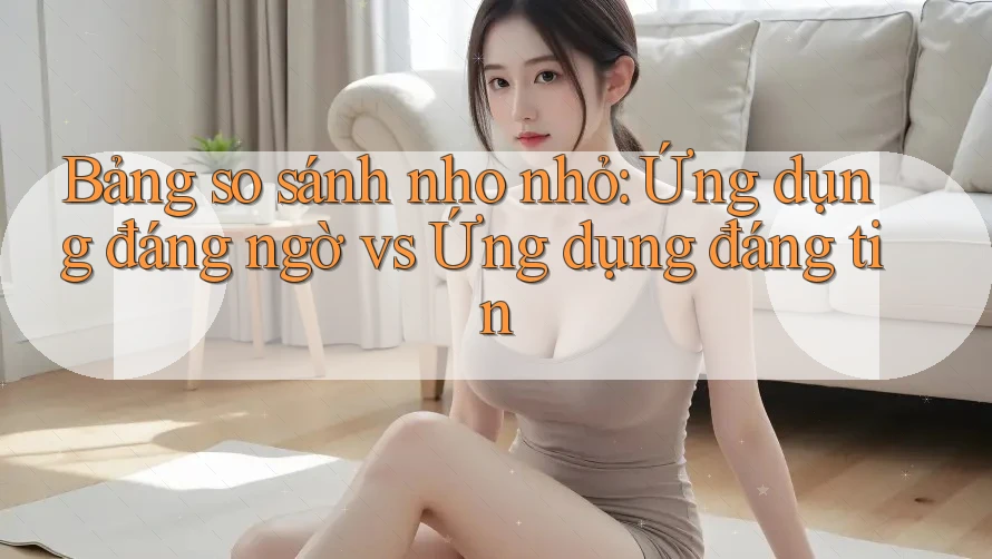 Bảng so sánh nho nhỏ: Ứng dụng đáng ngờ vs Ứng dụng đáng tin