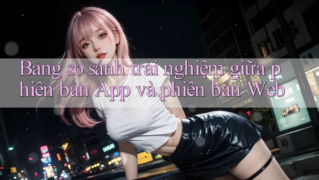 Bảng so sánh trải nghiệm giữa phiên bản App và phiên bản Web Bảng so sánh trải nghiệm giữa phiên bản App và phiên bản Web