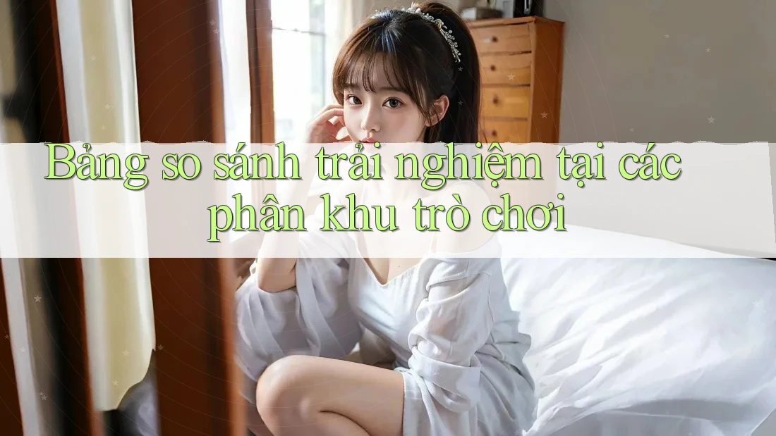 Bảng so sánh trải nghiệm tại các phân khu trò chơi Bảng so sánh trải nghiệm tại các phân khu trò chơi