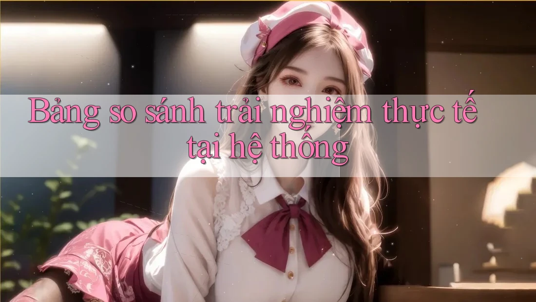 Bảng so sánh trải nghiệm thực tế tại hệ thống Bảng so sánh trải nghiệm thực tế tại hệ thống