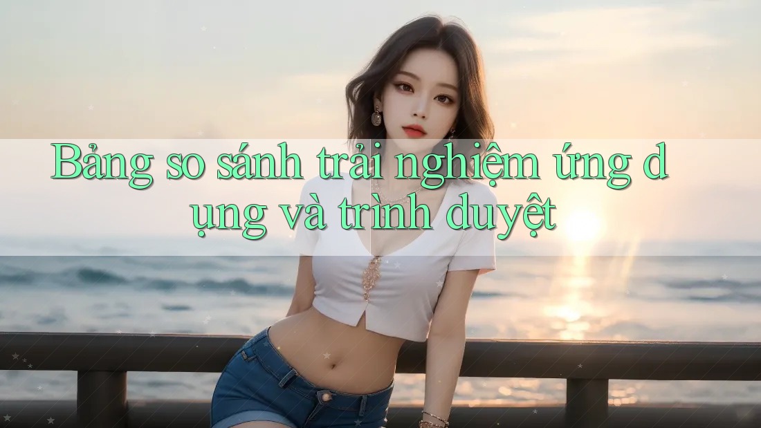 Bảng so sánh trải nghiệm ứng dụng và trình duyệt Bảng so sánh trải nghiệm ứng dụng và trình duyệt
