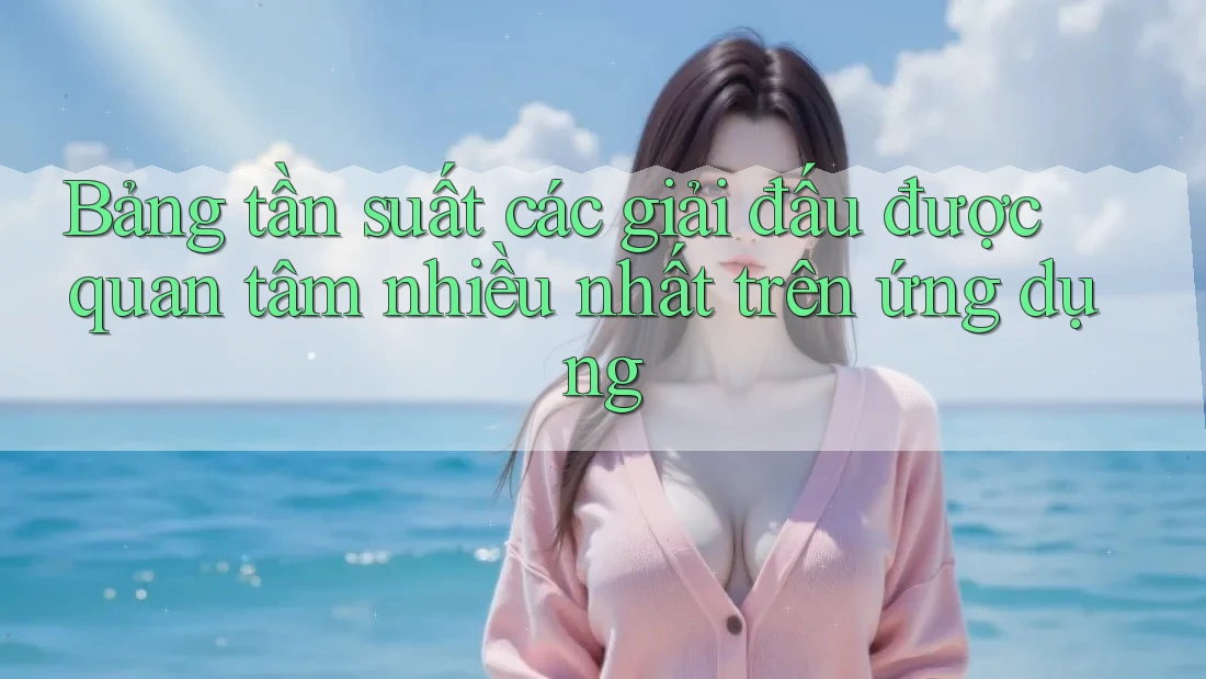 Bảng tần suất các giải đấu được quan tâm nhiều nhất trên ứng dụng Bảng tần suất các giải đấu được quan tâm nhiều nhất trên ứng dụng