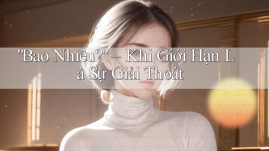 “Bao Nhiêu?” – Khi Giới Hạn Là Sự Giải Thoát “Bao Nhiêu?” – Khi Giới Hạn Là Sự Giải Thoát