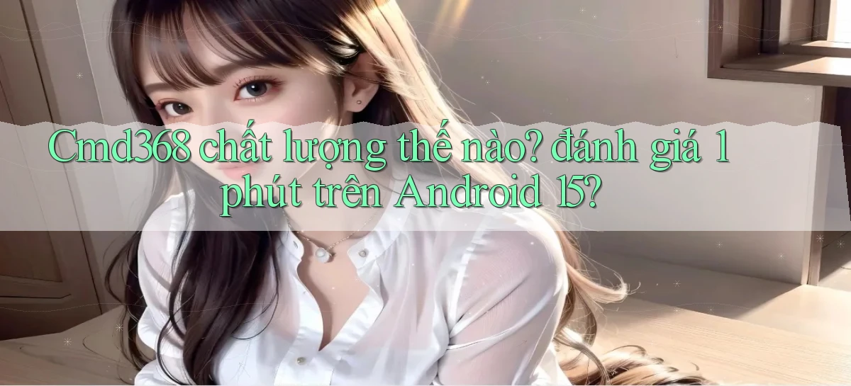 Cmd368 chất lượng thế nào đánh giá 1 phút trên Android 15