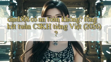cmd368 có an toàn không tổng kết tuần CSKH tiếng Việt (2026)