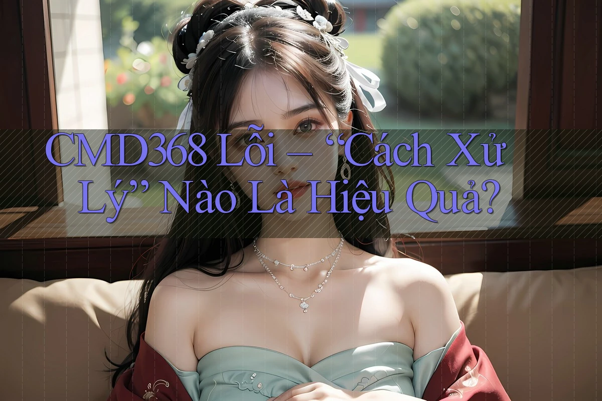 CMD368 Lỗi – “Cách Xử Lý” Nào Là Hiệu Quả? CMD368 Lỗi – “Cách Xử Lý” Nào Là Hiệu Quả?