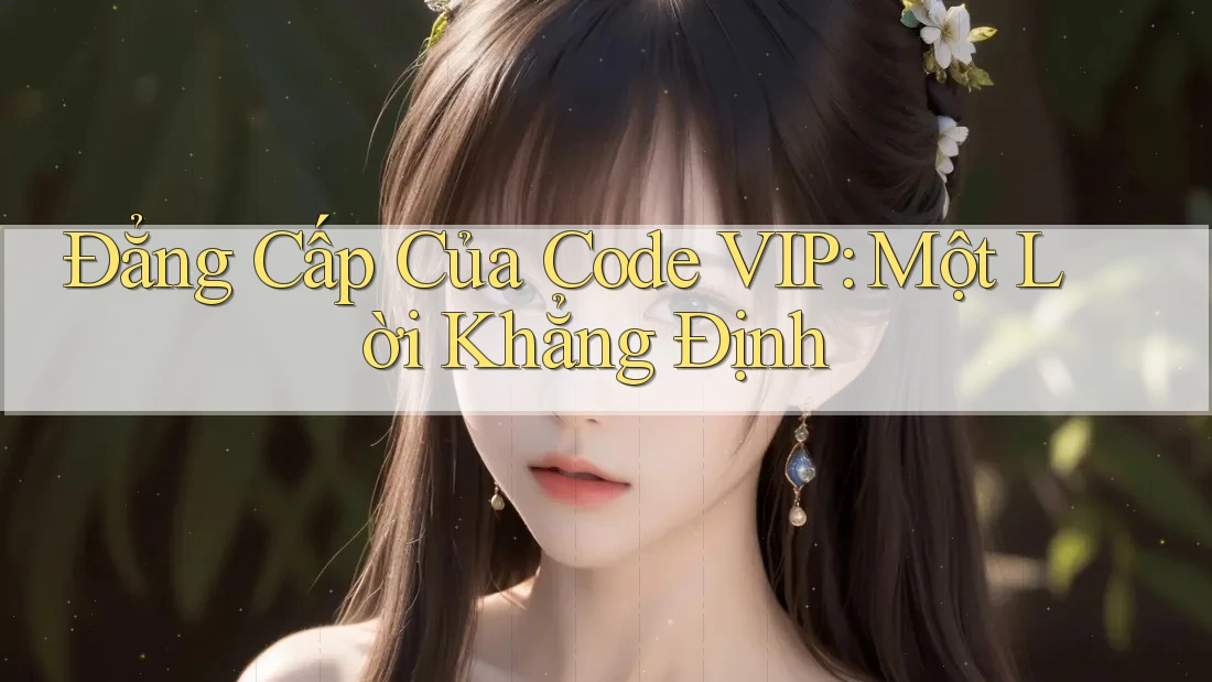 Đẳng Cấp Của Code VIP: Một Lời Khẳng Định Đẳng Cấp Của Code VIP: Một Lời Khẳng Định