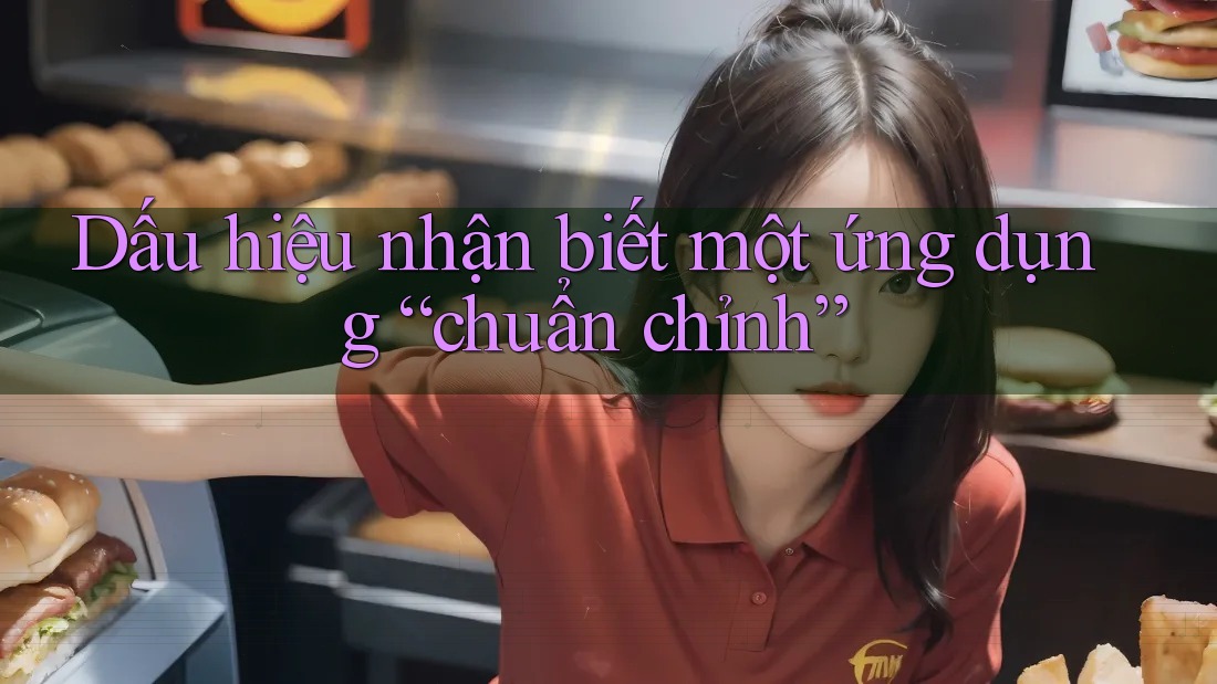 Dấu hiệu nhận biết một ứng dụng “chuẩn chỉnh”