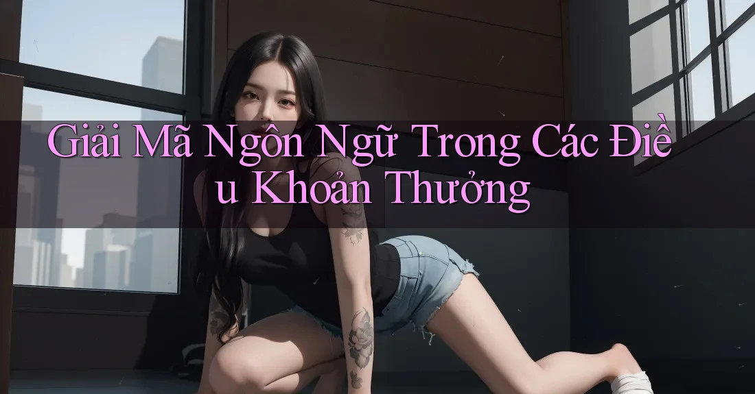 Giải Mã Ngôn Ngữ Trong Các Điều Khoản Thưởng Giải Mã Ngôn Ngữ Trong Các Điều Khoản Thưởng