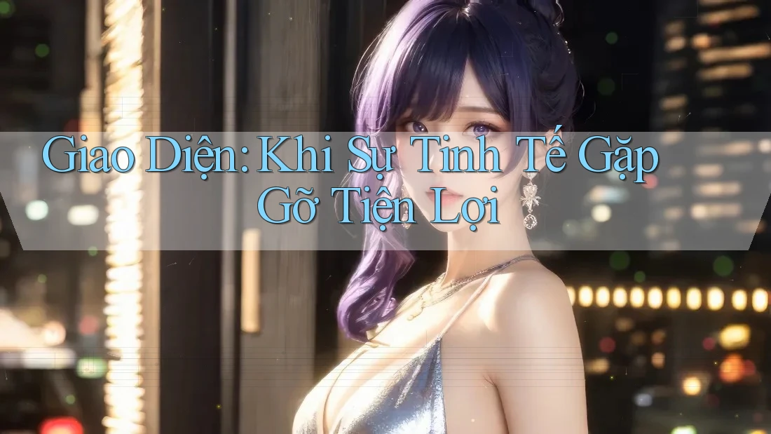 Giao Diện: Khi Sự Tinh Tế Gặp Gỡ Tiện Lợi Giao Diện: Khi Sự Tinh Tế Gặp Gỡ Tiện Lợi