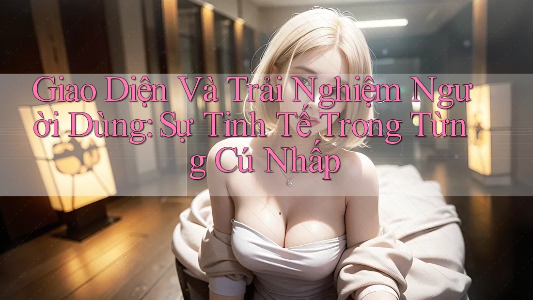 Giao Diện Và Trải Nghiệm Người Dùng: Sự Tinh Tế Trong Từng Cú Nhấp Giao Diện Và Trải Nghiệm Người Dùng: Sự Tinh Tế Trong Từng Cú Nhấp
