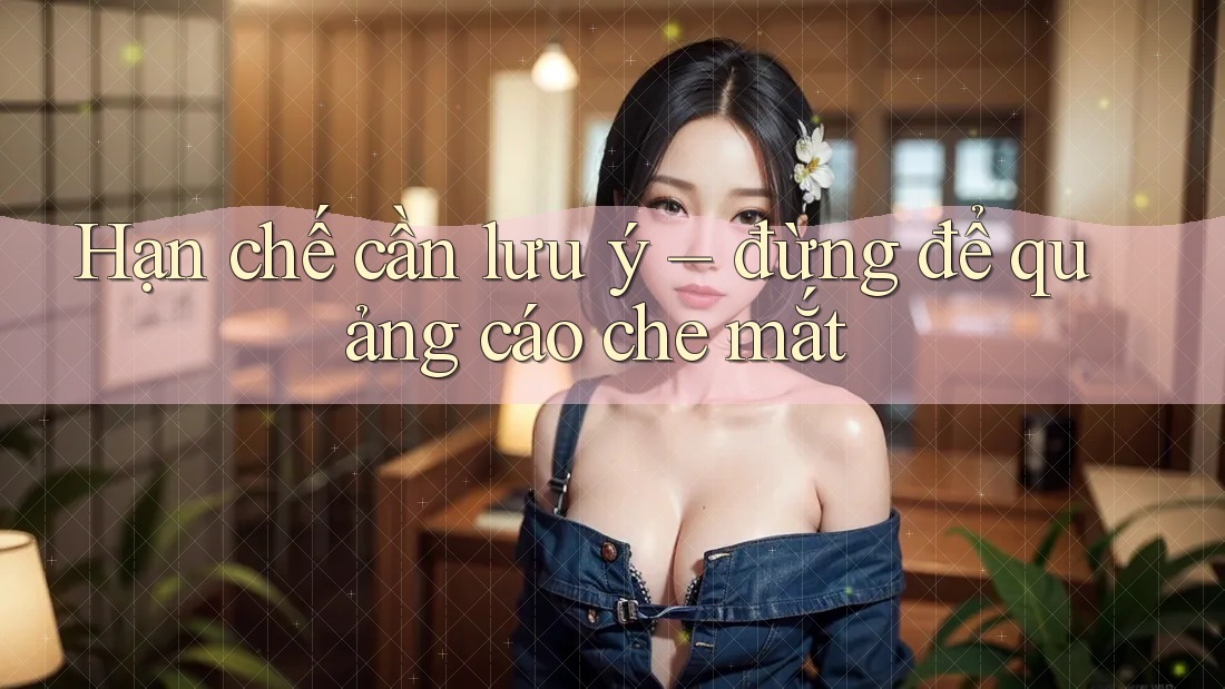 Hạn chế cần lưu ý – đừng để quảng cáo che mắt Hạn chế cần lưu ý – đừng để quảng cáo che mắt