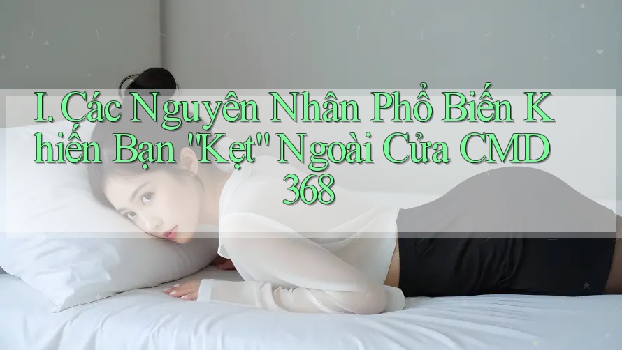 I. Các Nguyên Nhân Phổ Biến Khiến Bạn “Kẹt” Ngoài Cửa CMD368