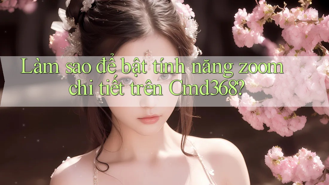 Làm sao để bật tính năng zoom chi tiết trên Cmd368?