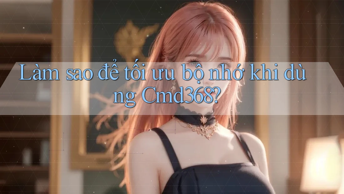 Làm sao để tối ưu bộ nhớ khi dùng Cmd368?