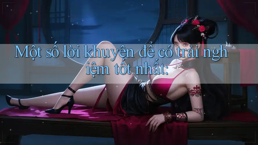 Một số lời khuyên để có trải nghiệm tốt nhất: Một số lời khuyên để có trải nghiệm tốt nhất: