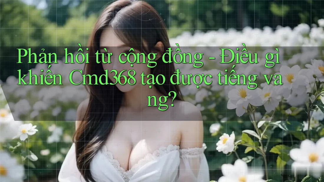 Phản hồi từ cộng đồng - Điều gì khiến Cmd368 tạo được tiếng vang?