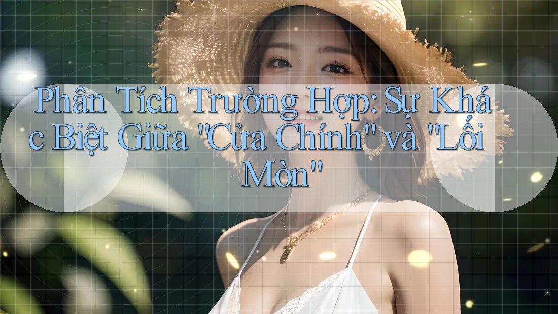 Phân Tích Trường Hợp: Sự Khác Biệt Giữa “Cửa Chính” và “Lối Mòn” Phân Tích Trường Hợp: Sự Khác Biệt Giữa “Cửa Chính” và “Lối Mòn”
