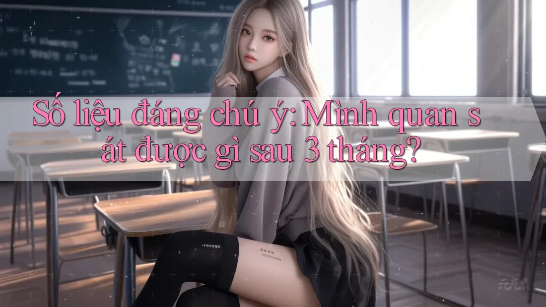 Số liệu đáng chú ý: Mình quan sát được gì sau 3 tháng? Số liệu đáng chú ý: Mình quan sát được gì sau 3 tháng?