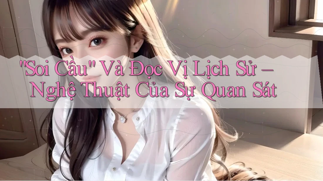 “Soi Cầu” Và Đọc Vị Lịch Sử – Nghệ Thuật Của Sự Quan Sát “Soi Cầu” Và Đọc Vị Lịch Sử – Nghệ Thuật Của Sự Quan Sát