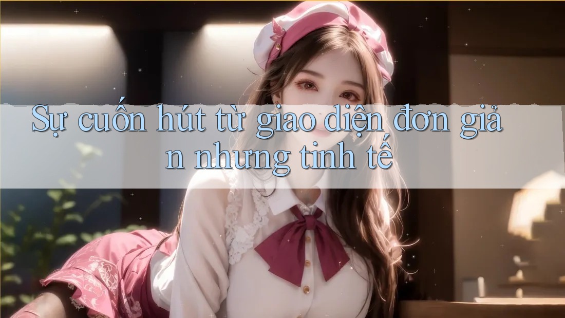 Sự cuốn hút từ giao diện đơn giản nhưng tinh tế Sự cuốn hút từ giao diện đơn giản nhưng tinh tế