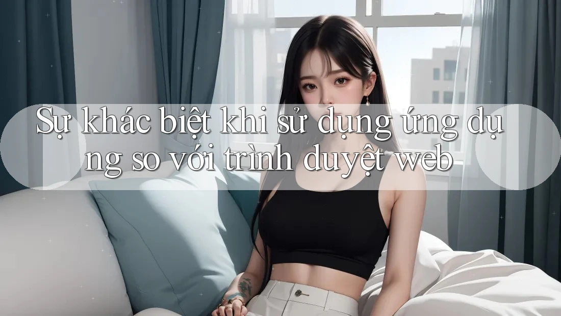 Sự khác biệt khi sử dụng ứng dụng so với trình duyệt web Sự khác biệt khi sử dụng ứng dụng so với trình duyệt web