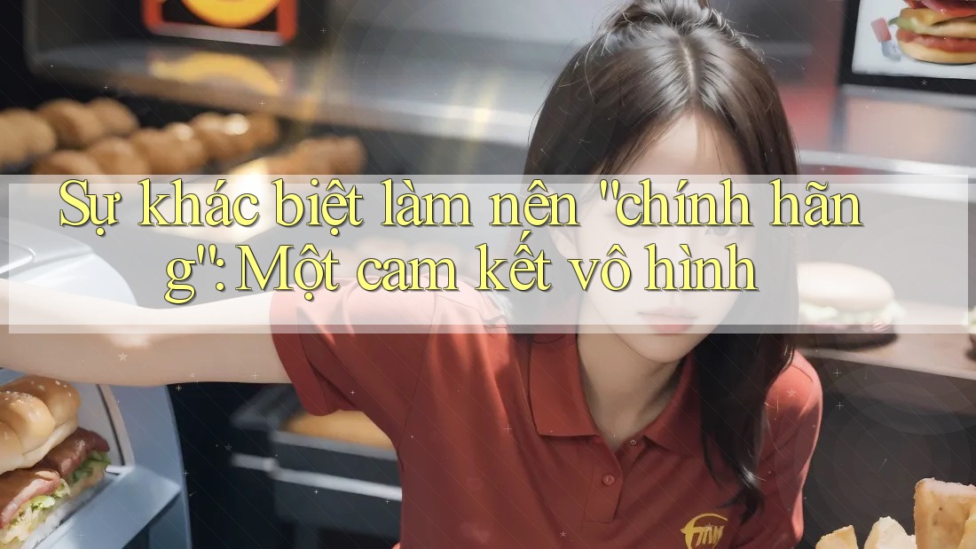Sự khác biệt làm nên “chính hãng”: Một cam kết vô hình