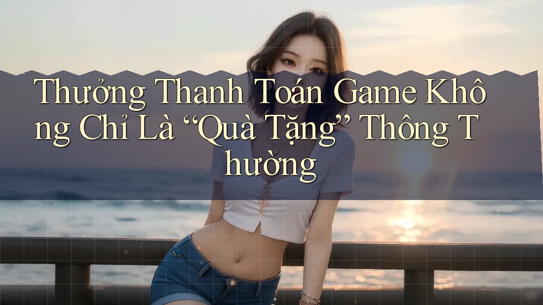 Thưởng Thanh Toán Game Không Chỉ Là “Quà Tặng” Thông Thường