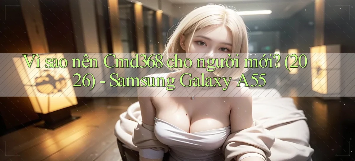Vì sao nên Cmd368 cho người mới (2026)   Samsung Galaxy A55