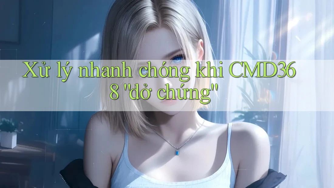 Xử lý nhanh chóng khi CMD368 “dở chứng” Xử lý nhanh chóng khi CMD368 “dở chứng”