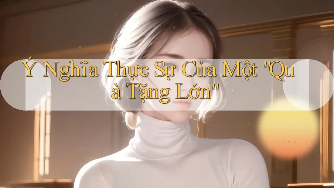 Ý Nghĩa Thực Sự Của Một “Quà Tặng Lớn”