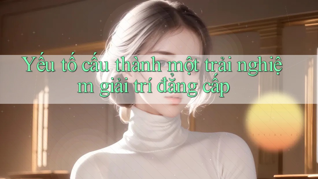Yếu tố cấu thành một trải nghiệm giải trí đẳng cấp Yếu tố cấu thành một trải nghiệm giải trí đẳng cấp